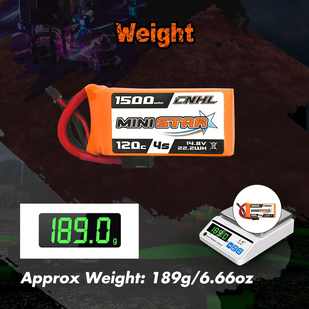 4 шт. CNHL Lipo 4S 14,8 в аккумулятор 1500 мАч 120C системная вилка серии XT60 для радиоуправляемого квадрокоптера вертолета самолета дрона (art.: 3a388689dfd) - 3a388689dfd