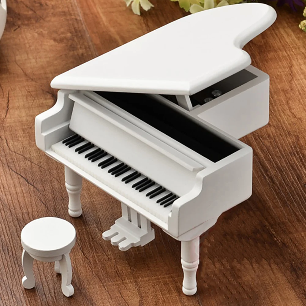 Детская музыкальная шкатулка, 3d головоломка, мини-пианино, игрушки, большой подарок для детей, для девочек, Классическая красивая Музыкальная шкатулка с подставкой