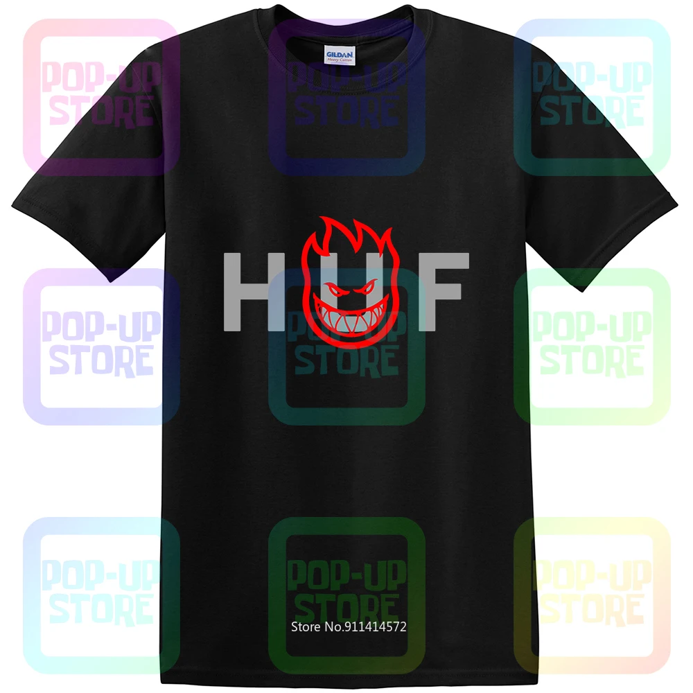 Huf по всему миру Spitfire ОГ логотип Skateboardmens осень 2018 рубашка футболка унисекс Размеры: S-3XL