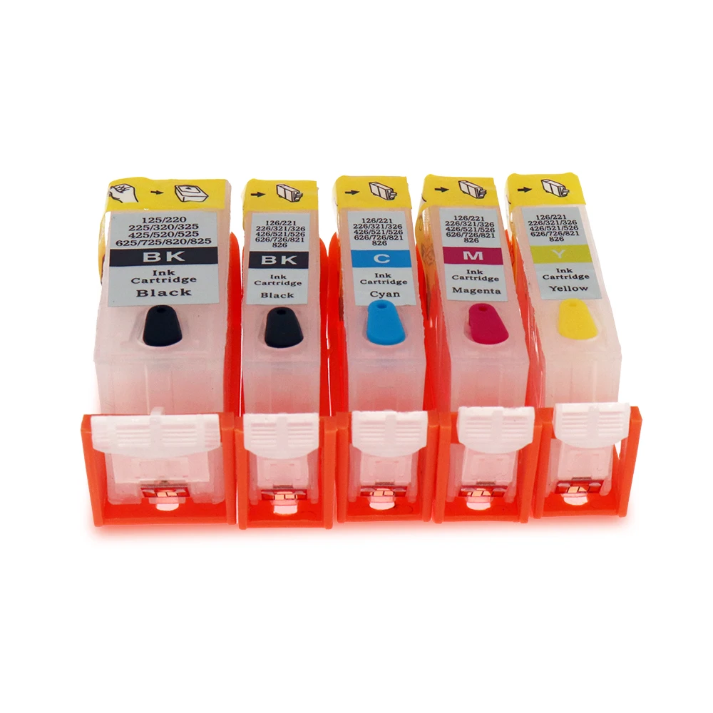 Перезаправляемый картридж с чипами ARC для Canon IP3600 IP4600, MP540, MP550, MP560, MP620, MP640, PGI-520, CLI-521
