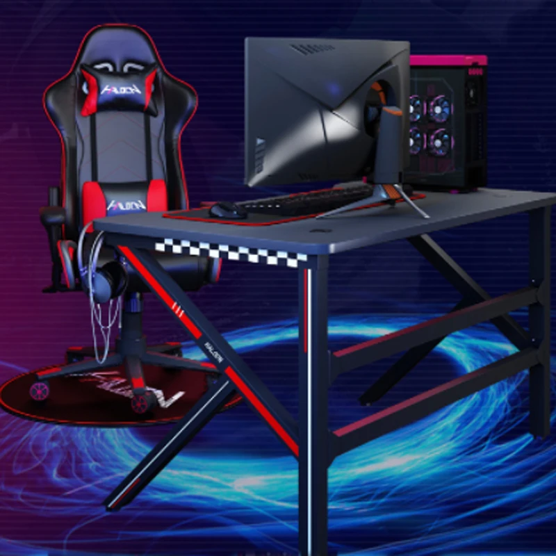 Фото Игровой стул настольный компьютер Силлы игровой стол с перекрестными границами Esports Cadeira игровой полный комплект конкурентоспособной подставки для ноутбука №2