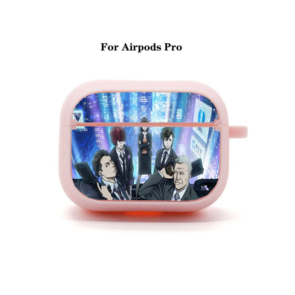 Фото Чехол для наушников в стиле аниме Psycho-Pass AirPods Pro, чехол для наушников Apple AirPods Pro, мягкий силиконовый защитный чехол для наушников Bluetooth №5