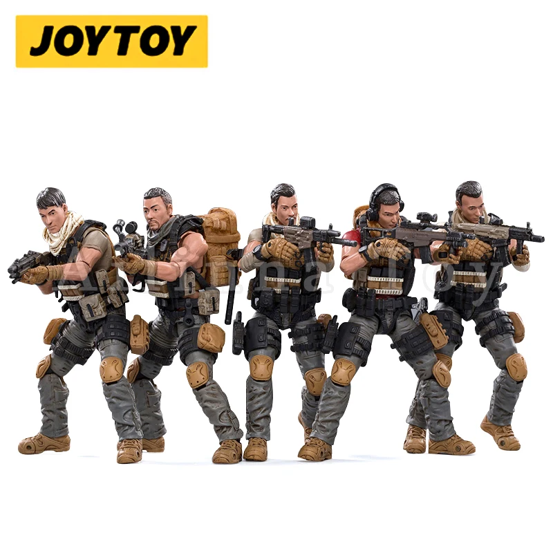 Фото JOYTOY 1/18 3,75 дюйма Фигурка (5 шт./компл.) PLA Field Force Коллекция аниме Модель игрушки для подарка №3