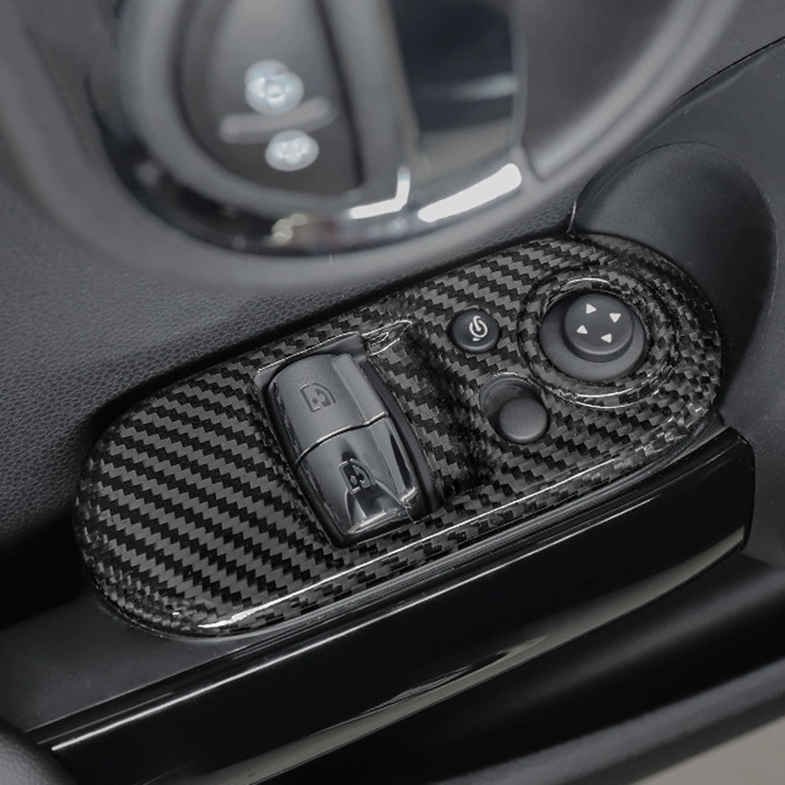 Для Mini Cooper F55 F56 2014 2015 2016 2017 2018-2022 Наклейка для внутренней панели стеклоподъемника из углеродного волокна (art.: 3920c99095ba4) - 3920c99095ba4