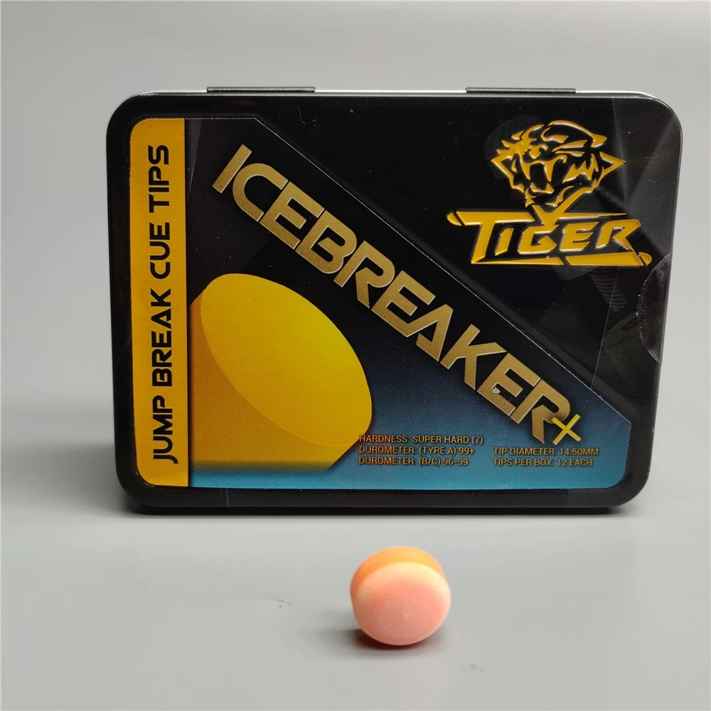 Насадки для кия Tiger Icebreaker + Break & Jump, 14,5 мм, фенольный бакелит, супертвердые насадки для прыжков, аксессуары для бильярда