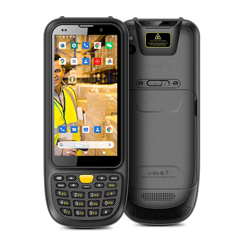 Прочный Android 10 Терминал Qcta-Core CPU 3G RAM 32G ROM Secure PSAM промышленные карманные КПК