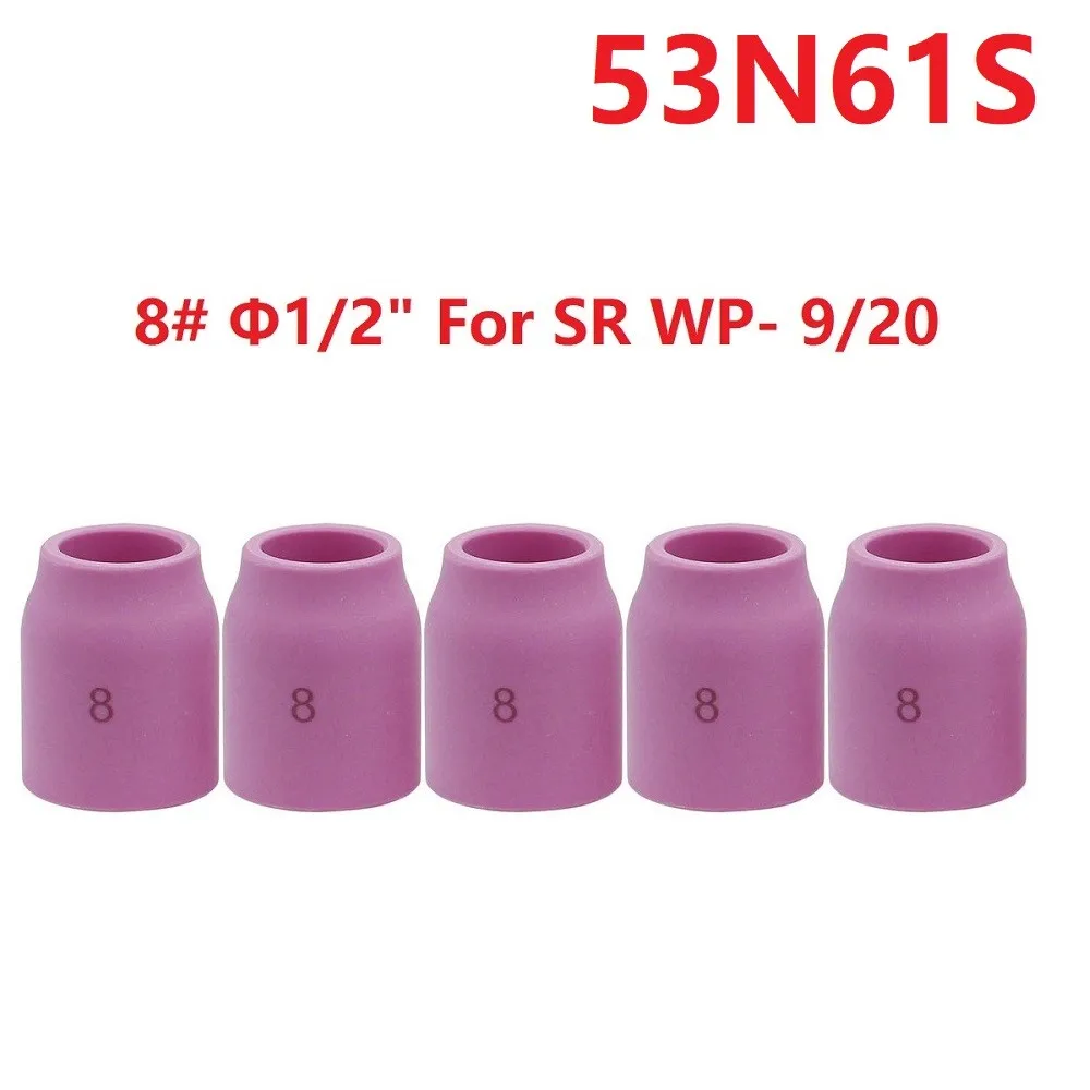 5 шт. керамические газовые линзы, защитные чашки 53N61S #8 1/2 