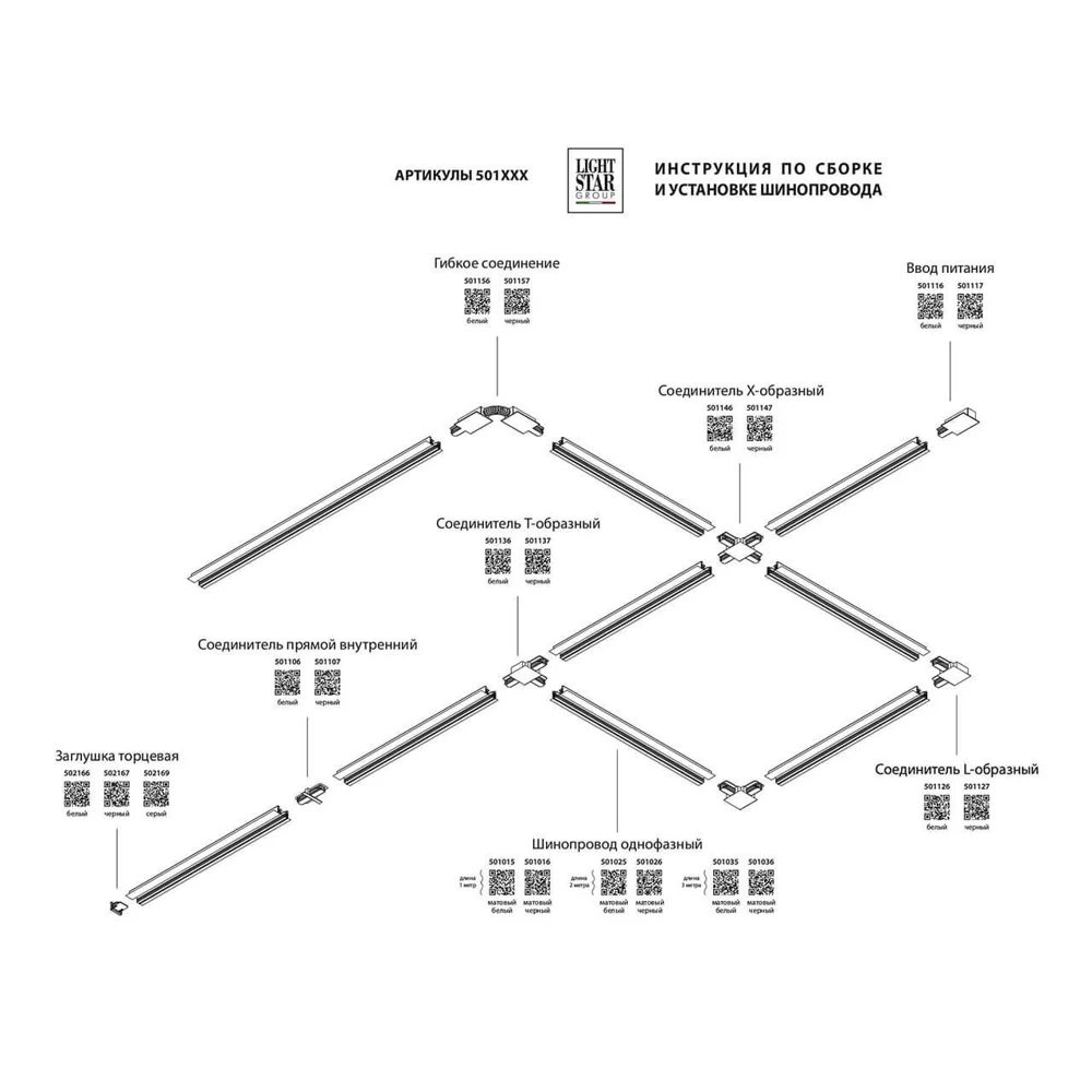 Фото Шинопровод встраиваемый однофазный Lightstar Barra №3