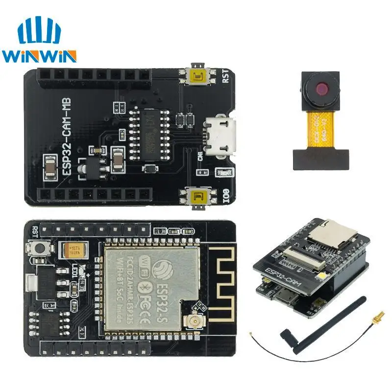 Макетная плата CH340, CH340G, 5 В, ESP32-CAM, ESP32-CAM-MB, MICRO USB, ESP32, для последовательного подключения к Wi-Fi, камера OV2640