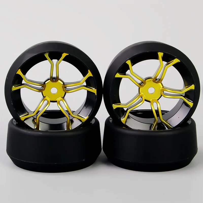 4 шт. 12 мм шестигранный 5 ° RC Дрифт ПП шины и колесный обод для HSP HPI 1:10 на дороге автомобиля
