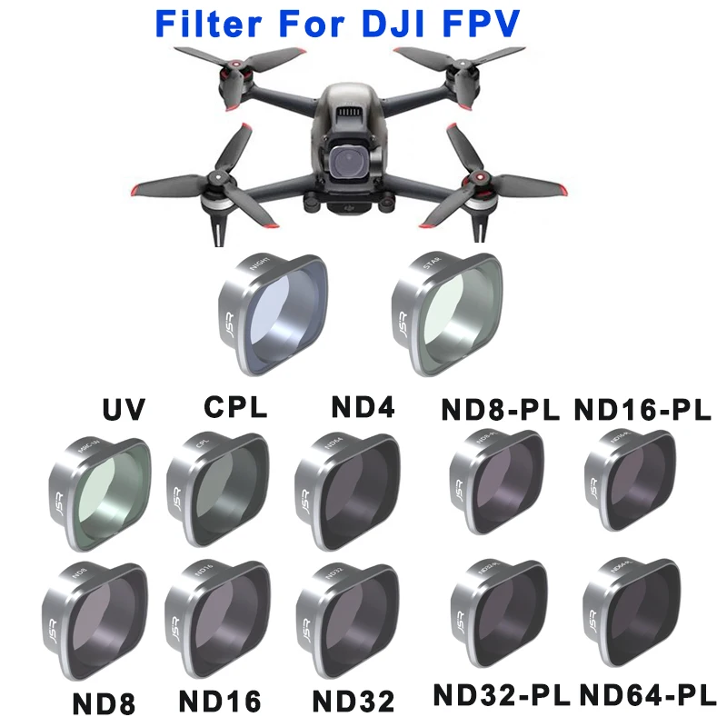 Для DJI FPV комбинированный фильтр объектива UV/CPL/NDPL4/8/16/32 комплект полярных фильтров нейтральной плотности камера Дрон аксессуары Квадрокоптер
