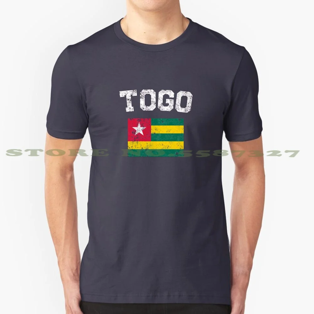 Футболка с флагом Togolese-Винтажная Футболка того, 100% хлопчатобумажная футболка с флагом того, тоголезский флаг, тоголезский корневой флаг того T