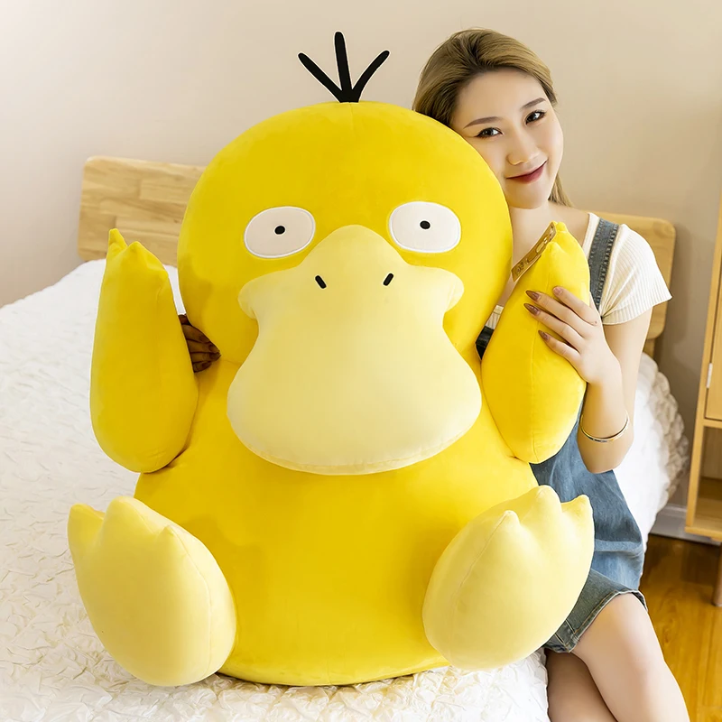 Плюшевая игрушка очень большого размера Psyduck Pokemon аниме Желтая Утка Мягкая кукла подушка подарок на день рождения Рождественский подарок для ребенка
