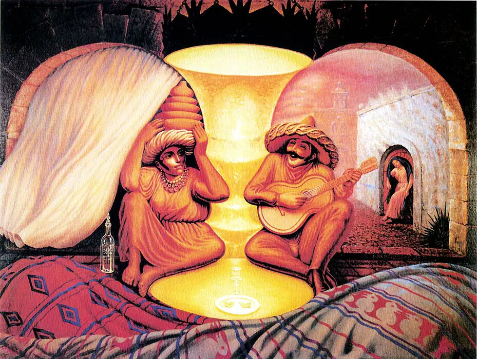 167 octavio ocampo forever always giclee Шелковый плакат для украшения дома