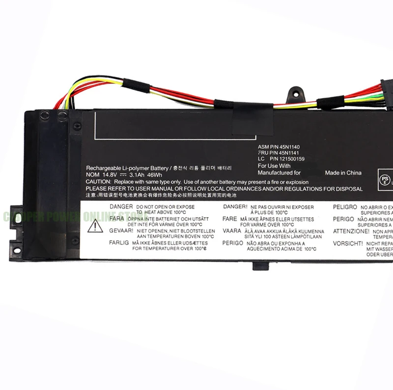 CP аккумулятор для ноутбука 45N1140 45N1138 45N1139 45N1141 14,8 В/46 Втч/3100 мАч для ThinkPad S3-S431 S440 V4400u серии 121500158 121500159