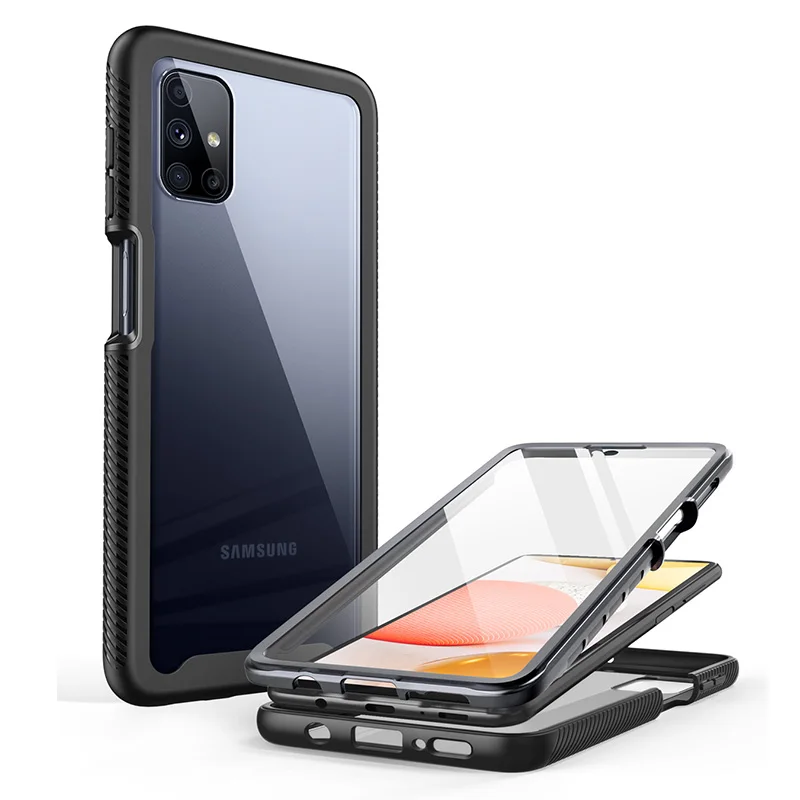 Чехол CLAYCO MYOS для Samsung Galaxy M51, чехол 2020 дюйма, полный корпус, Прозрачный бампер, амортизирующий чехол, чехол для распознавания отпечатков пальц...