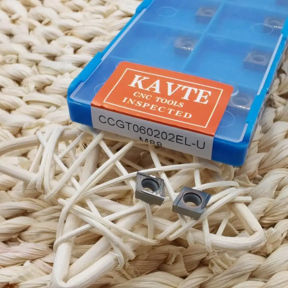 KAVTE 10 шт. CCGT CCGT060202 CCGT060204 CCGT09T302 CCGT09T304 ER-U EL-U, для нержавеющей стали