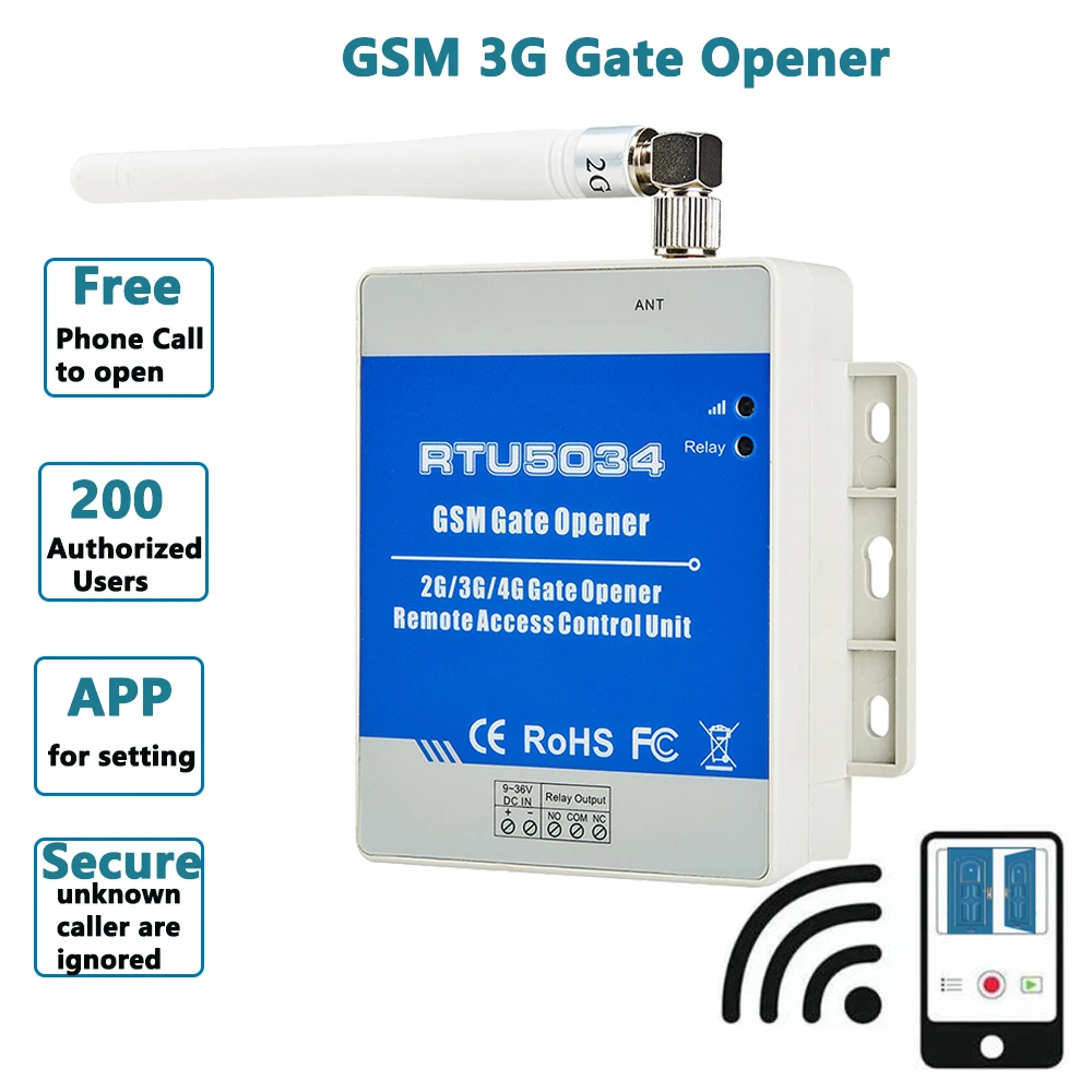 GSM-устройство для открытия ворот, контроль доступа, беспроводное реле Wwitch для гаражных ворот, дистанционное управление с помощью бесплатног...