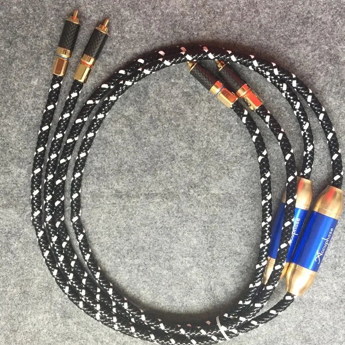 Аудиофильный кабель RCA из углеродного волокна, соединительный кабель Rca к Rca-35-й юбилейный выпуск-1 м-Apair