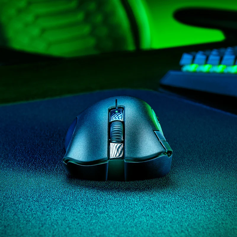Фото Беспроводная мышь Top DeathAdder V2 X с гиперскоростным дизайном, 7 программируемых кнопок, 2 механических переключателя, светочувствительный оптический датчик 14K DPI №4
