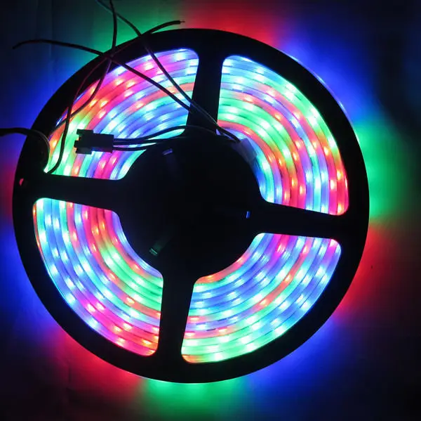 100 м 12В ws2811ic 5050 RGB SMD индивидуально адресуемые ws2811 Светодиодные пиксели с полосками led dream color полноцветная полоса 5 м/рулон