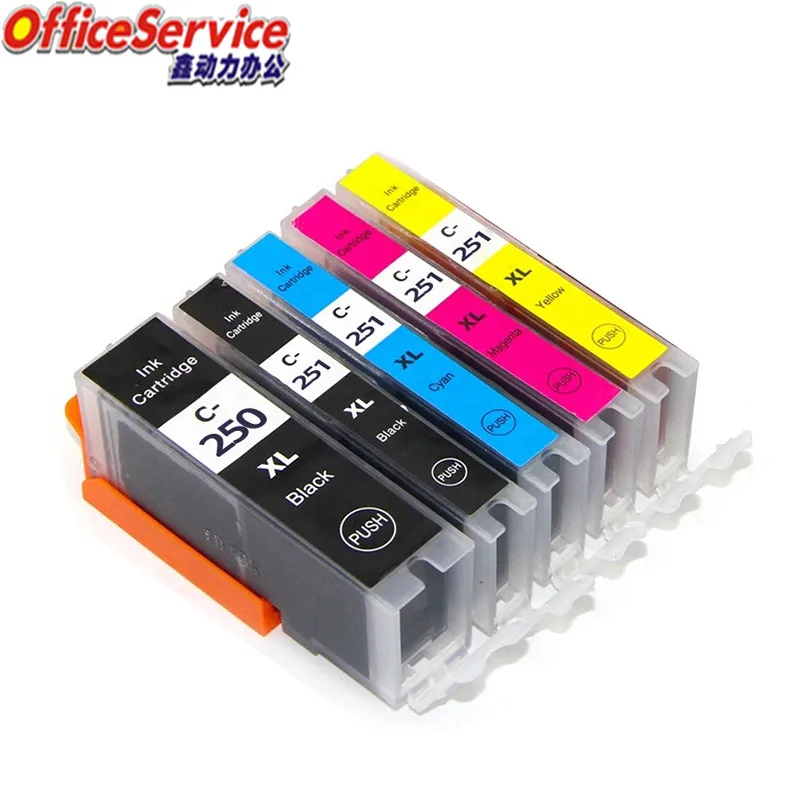 Чернильный картридж PGI-250 CLI-251, совместимый для принтера Canon MG5522 MG5620 MG6620 IP7220 MX722 MX922 IX6820 MG5420 MG5422 MG5520
