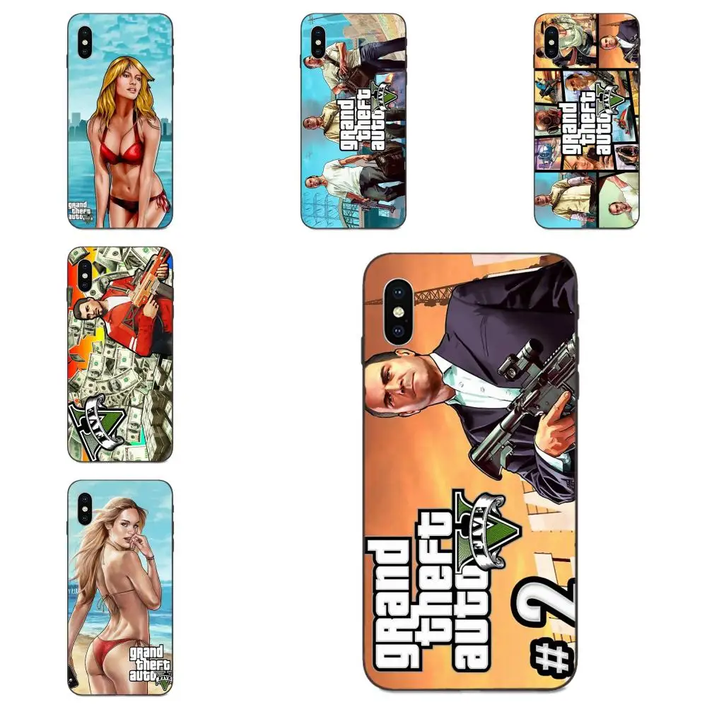 ТПУ мобильный для Galaxy A10S A20S A2 Core A30S A40S A50S A70S A90 5G M10 M30S M40 Note 10 Plus Grand Theft Auto Gta V