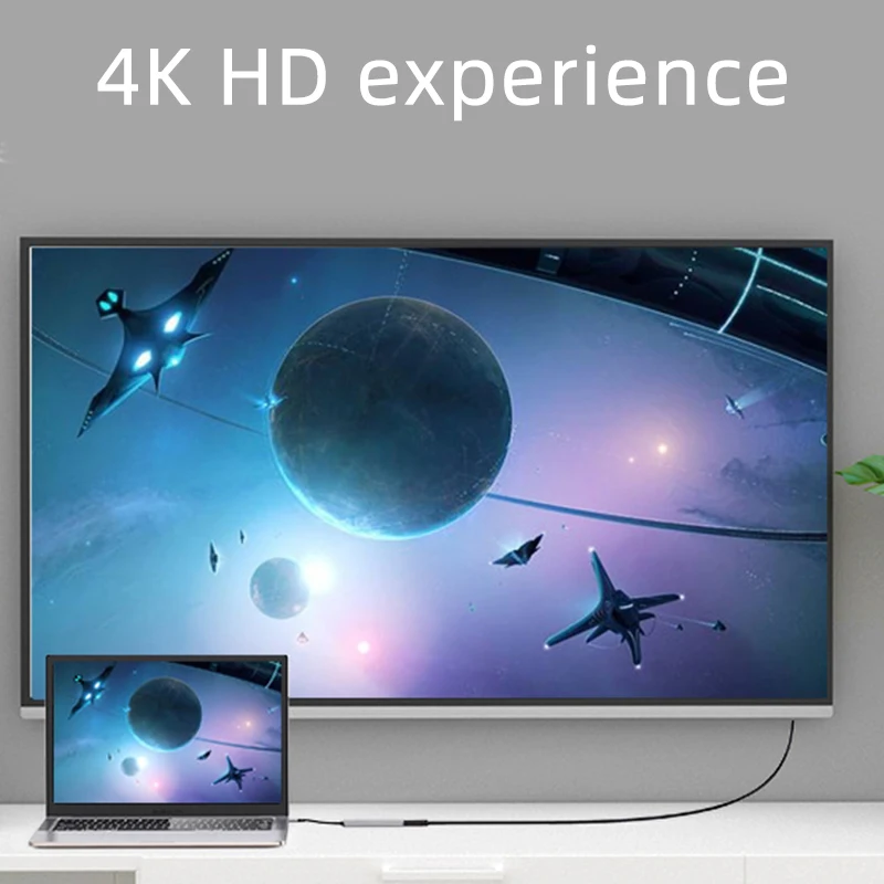 Фото USB-концентратор 4 в 1, совместимый с HDMI, USB 3,0, 2,0 №5