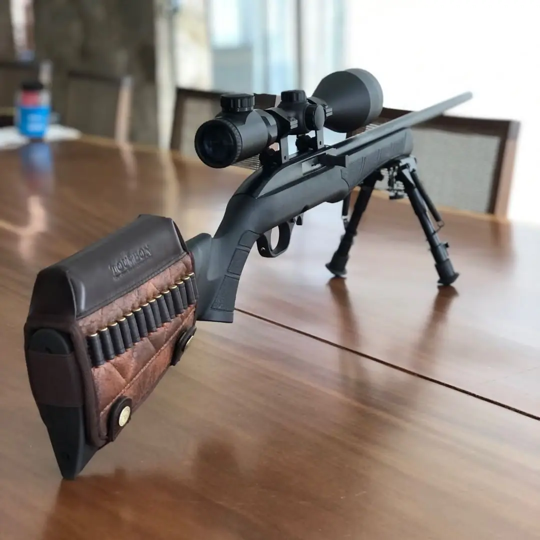 Фото Охотничья винтовка Tourbon Rimfire .22 LR/17 HMR Картриджи Держатель для пуль Подставка для щек Подставка для пистолета Ремень для винтовки с мягкой подкладкой (1 комплект) №2
