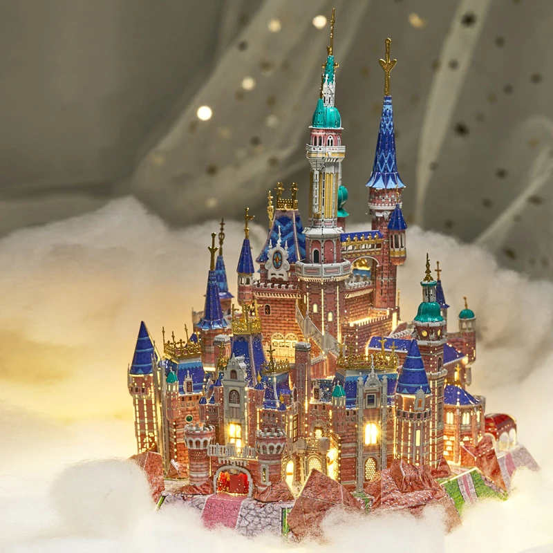 3D металлический трехмерный пазл принцесса мечта замок модель Пазл «сделай сам» собранные обучающие игрушки для взрослых и детей Рождественский подарок