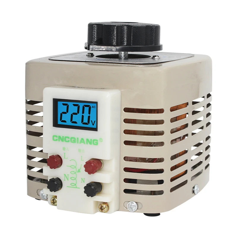 TDGC2-2KVA однофазный регулятор напряжения Variac Регулируемый преобразователь напряжения трансформатор 220 в 2000 Вт