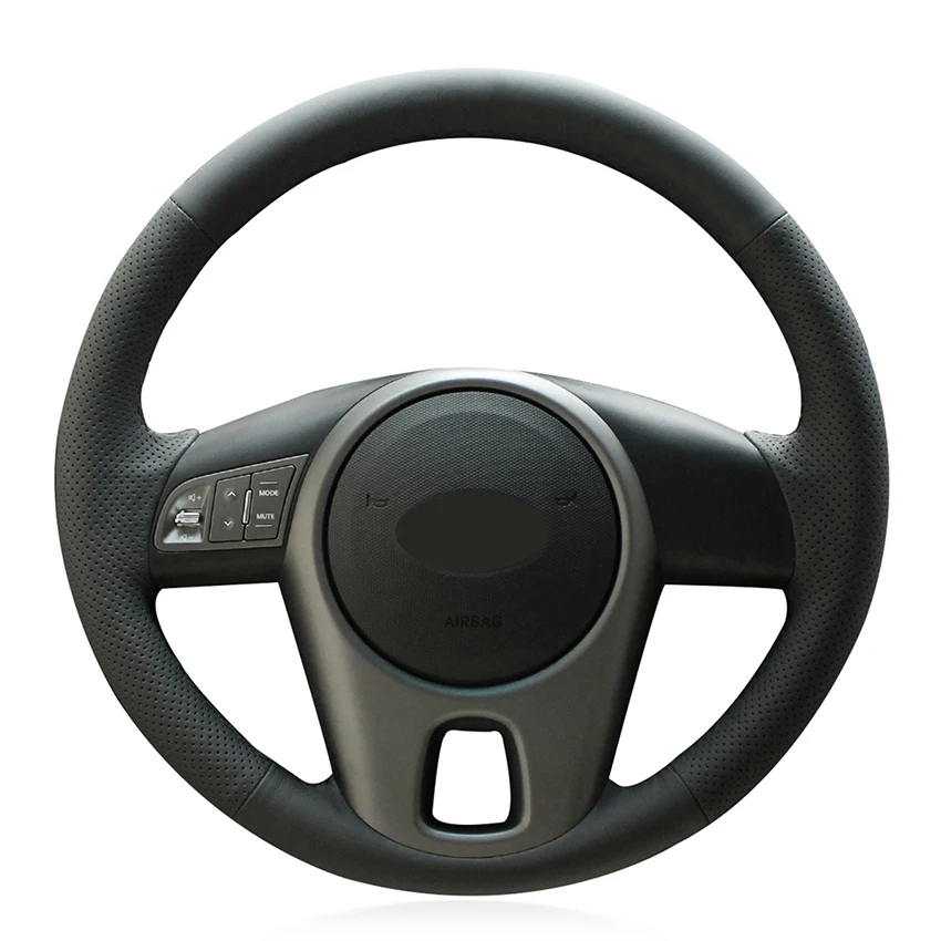 Прошитый вручную черный кожаный чехол на заказ для Kia Forte 2009-2014 Soul 2010-2013 Rio 2009-2011