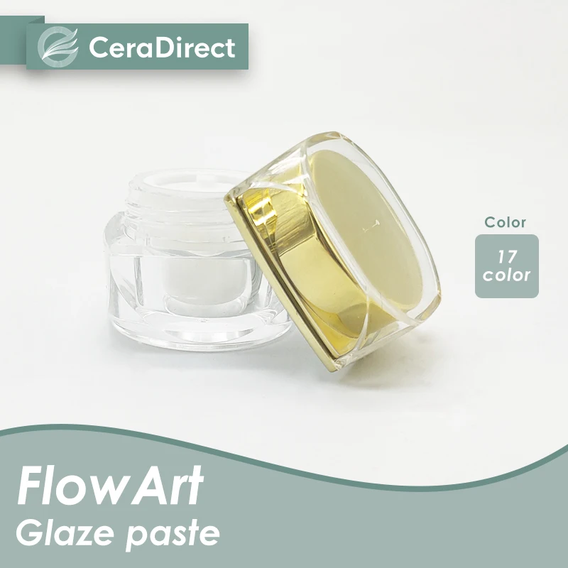 Ceradirect Dental Lab FlowArt паста 4 г (1 бутылка) фарфоровые пятна разбавление для остекления циркониевых материалов
