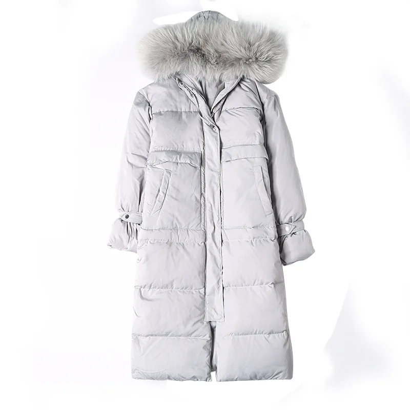 Plus Size Winter Coat Female Women's Down Jacket 2020 Korean Fashion Duck Down Jacket Woman Fur Hooded Paka Hiver 382030