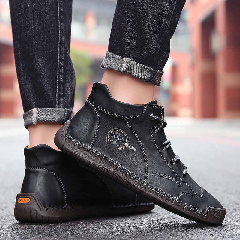 Informales/Повседневная обувь в западном стиле; sapato; Модельные кроссовки; hombre boots; boty shoe; Кожаная мужская обувь для отдыха; Сезон весна; Распродажа