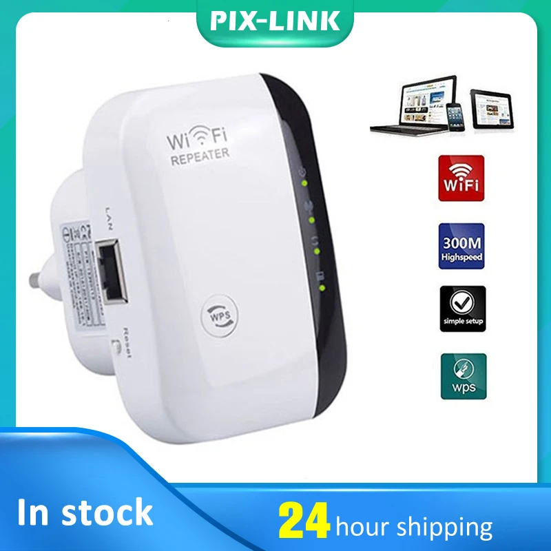 Ретранслятор Wi-Fi PIXLINK, 300 Мбит/с, 802.11N/B/G