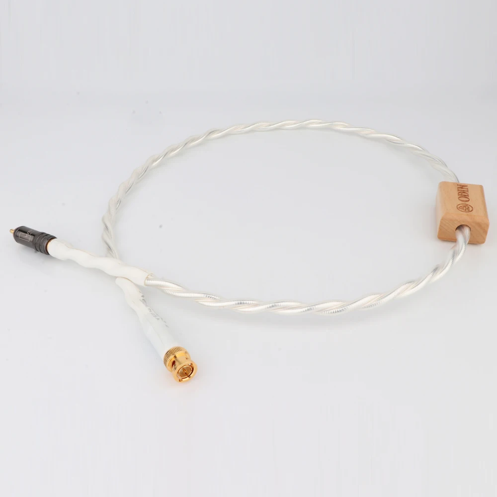Nordost Odin посеребренный цифровой коаксиальный аудиокабель с позолоченным разъемом RCA к BNC