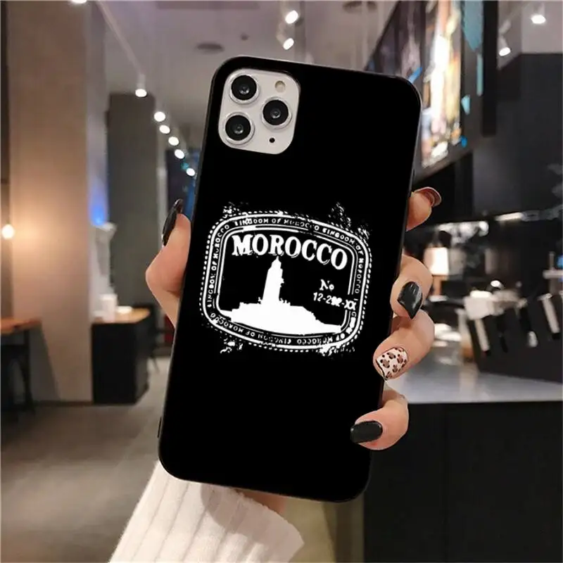 Фото Чехол для Телефона iphone 12 pro max mini 11 pro XS MAX 8 7 6 6S Plus X 5S SE 2020 XR с флагом Марокко, чехол для паспорта №4