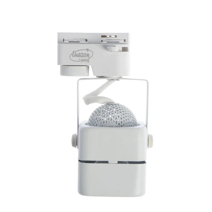 Фото Трековый светильник Luazon Lighting под лампу Gu10, квадратный, корпус белый №3