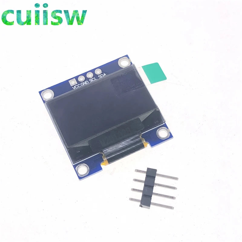 Фото Модуль ЖК светодиодный дисплея для arduino, светодиодный, желтый/синий, белый, 128X64 O, 0,96 дюйма, I2C IIC №3