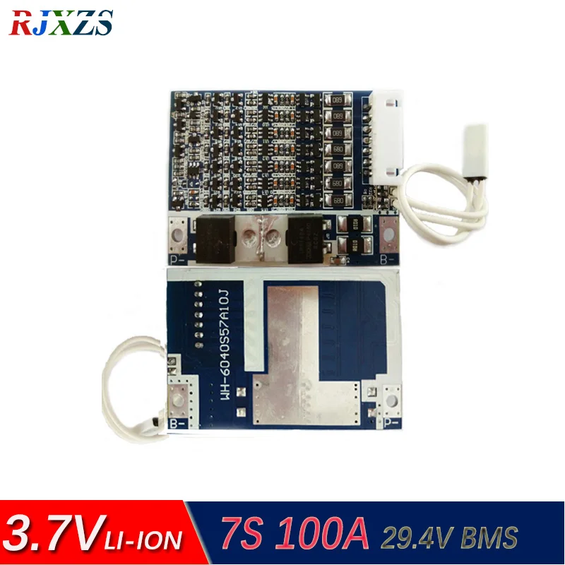 Защитная печатная плата 7S 12A 29,4 V литий-полимерная батарея BMS/PCM/PCB для 7 упаковок 18650 литий-ионная батарея с балансом