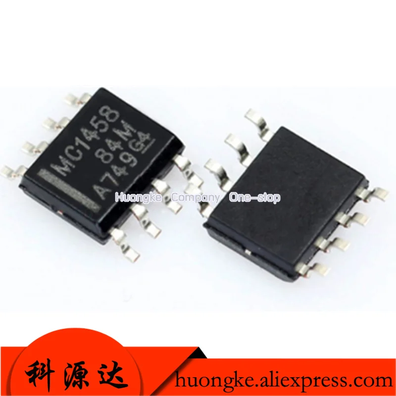 10 шт./партия, схемы MC1458P MC1458 DIP8 MC1458DR MC1458D MC1458 SOP8 IC OPAMP GP 2