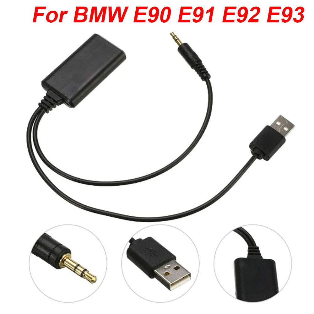 Фото 1 шт. Кабельный адаптер для BMW E90 E91 E92 E93, автомобильные аксессуары Bluetooth AUX 12 В, автомобильный адаптер Bluetooth для радио и кабеля, автомобильный ак... №2