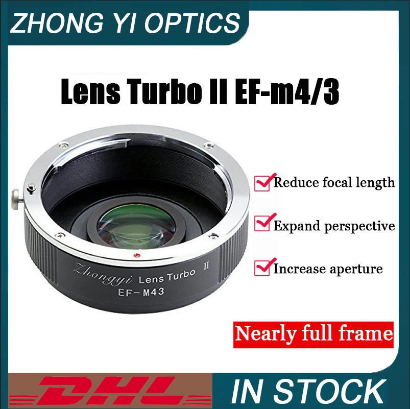 Переходное кольцо Zhongyi Optics EF-m4/3 II для объектива с креплением Canon EF для камер Panasonic Olympus M43