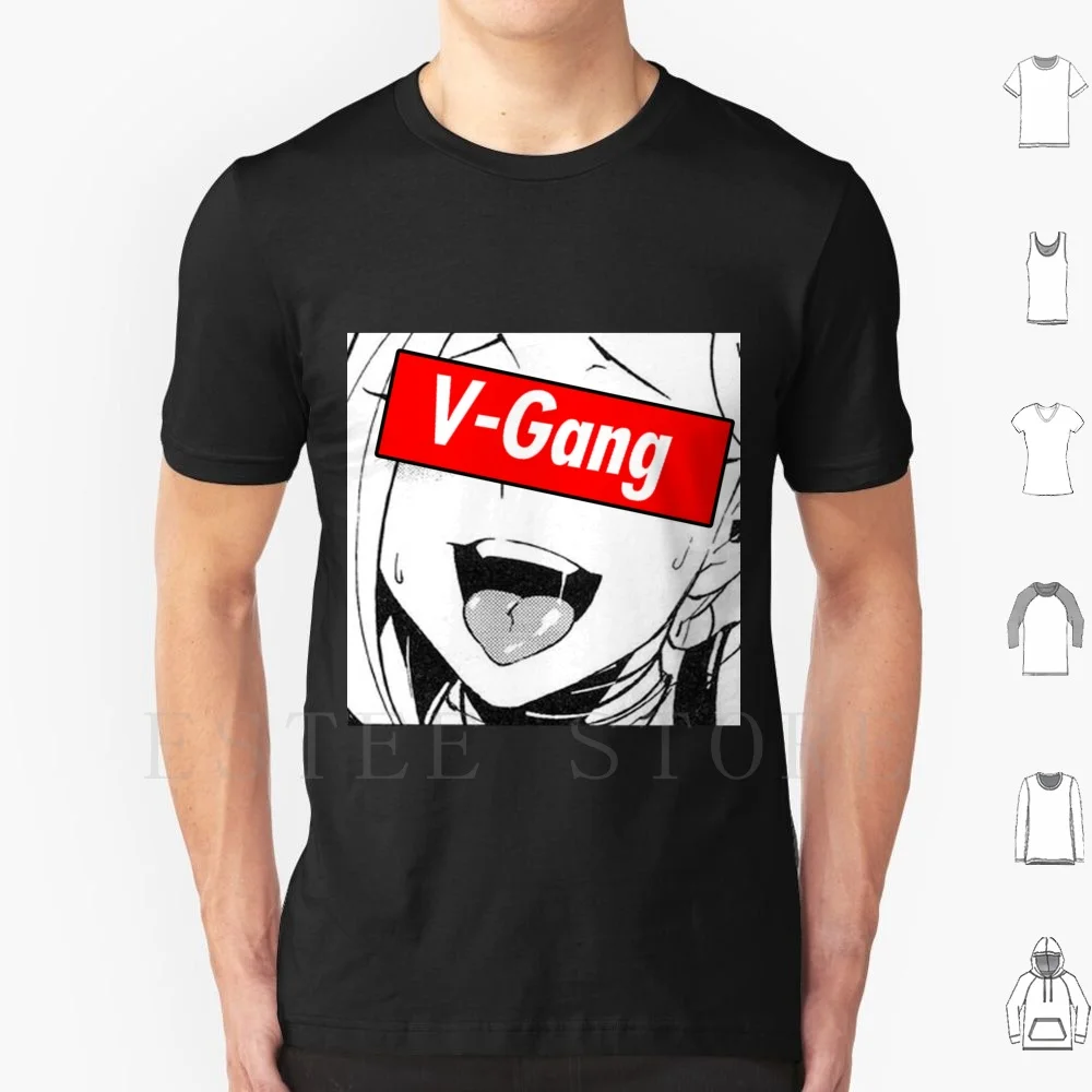 Мужская футболка V-Gang Aheago Face 1, хлопковая, 6xl, Vgang Virgin Boi Tok Aheago, аниме