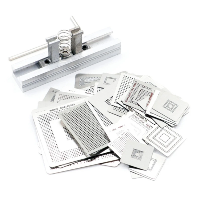47 шт./компл. игровые консоли с прямым нагревом BGA Stencil + BGA Jig BGA Reball Kit для 360-градусного ЦП, PS3-CPU WII GPU CXD2949CGB