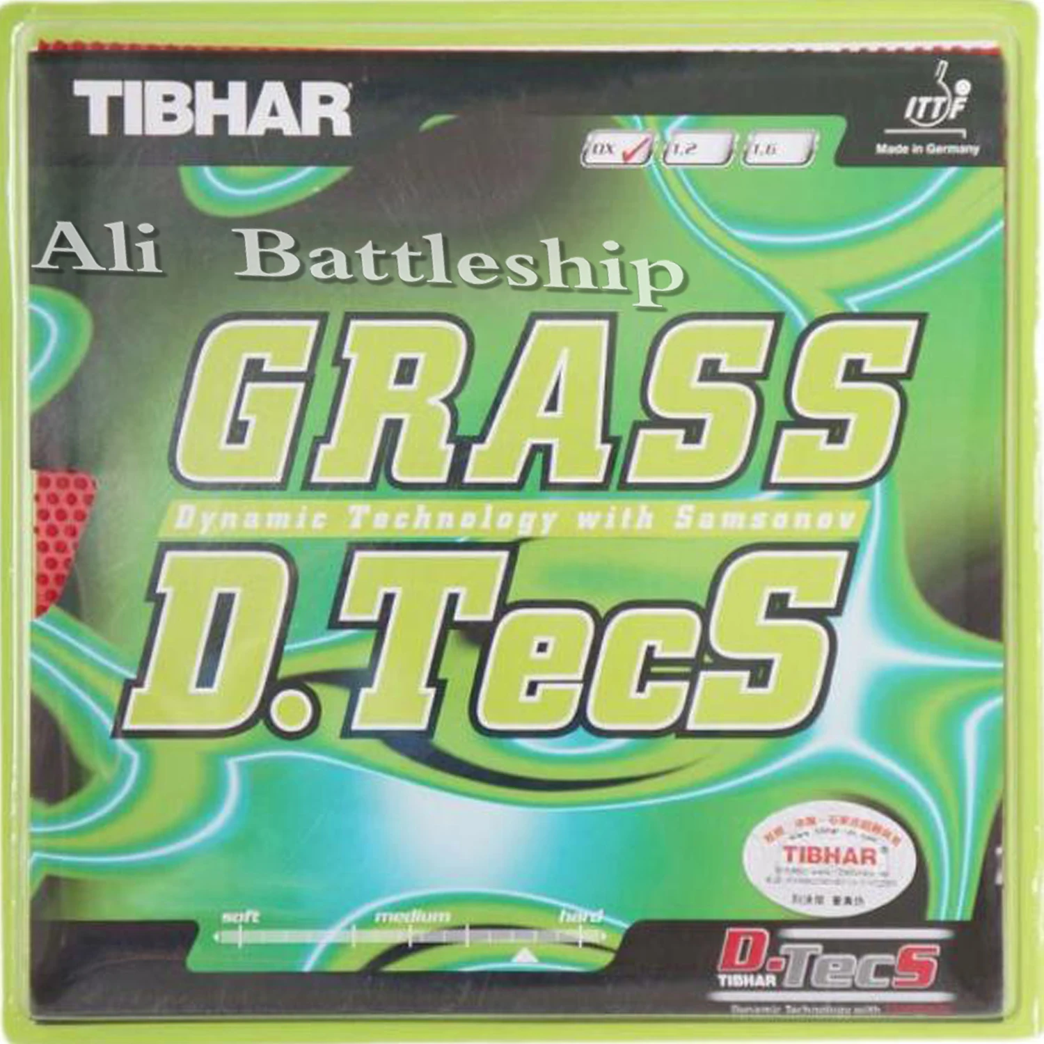 Ракетки Tibhar GRASS D.TECS резиновые для настольного тенниса
