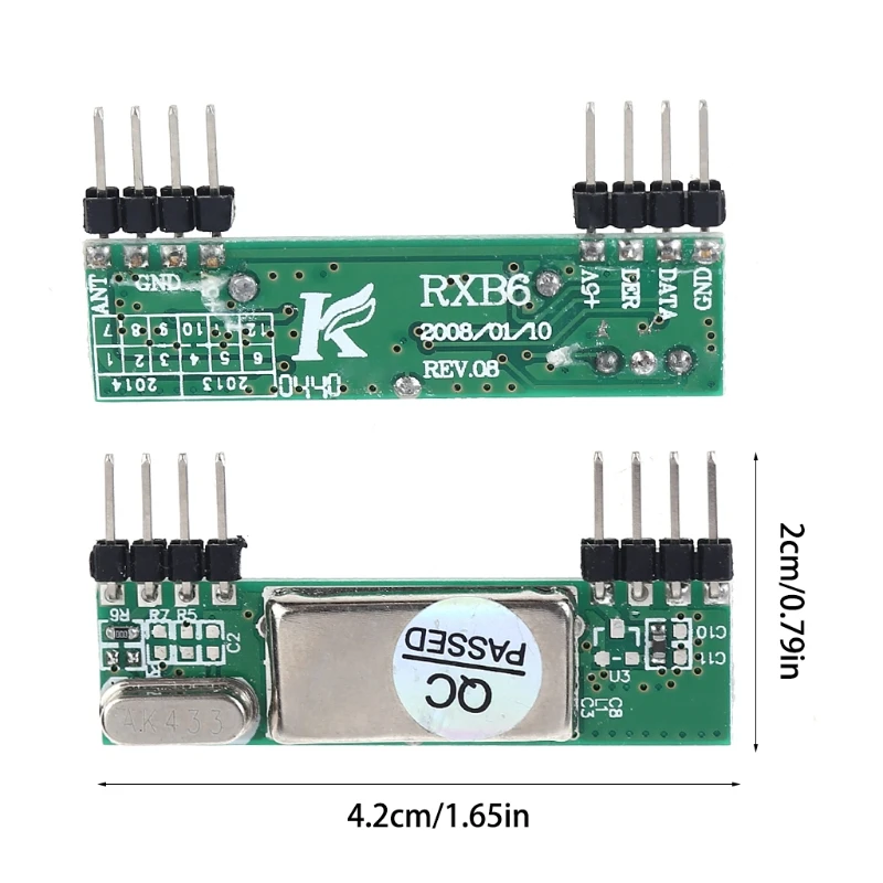 433 МГц Супергетеродинный 3400 RF передатчик и приемник, комплект для Arduino ARM MCU