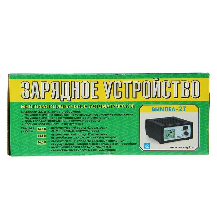 Зарядное устройство АКБ НПП Орион Вымпел-27, 0.6-7 А, 12 В, для гелевых, кислотных и AGM АКБ (art.: 3920bdf0c5cbe) - 3920bdf0c5cbe