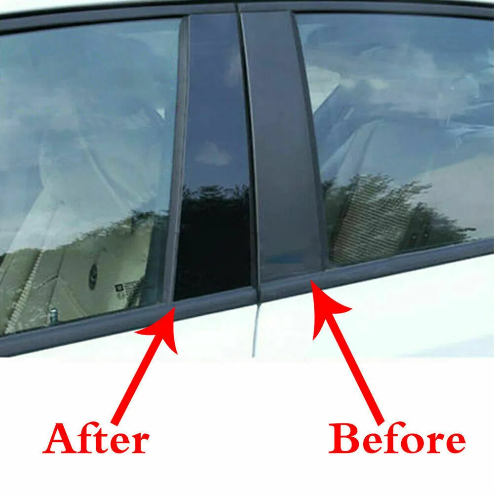 6 шт., глянцевые черные наклейки на окна FORD Explorer 2011-2019 (art.: 3920b653daf13) - 3920b653daf13